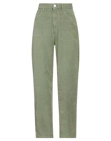 Light green Velvet Casual pants