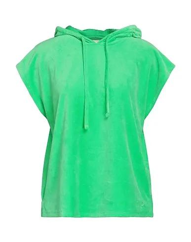 Light green Velvet Hooded sweatshirt