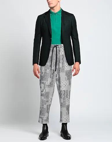 Light grey Boiled wool Casual pants