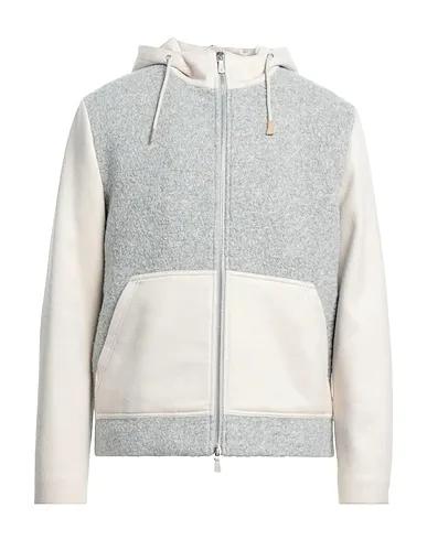 Light grey Bouclé Biker jacket