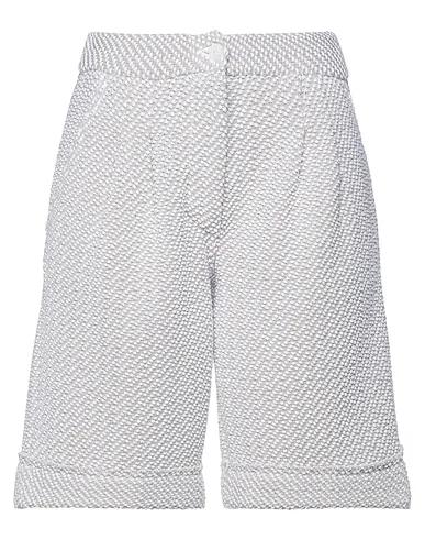 Light grey Bouclé Shorts & Bermuda
