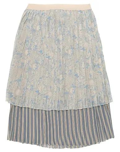 Light grey Chiffon Midi skirt