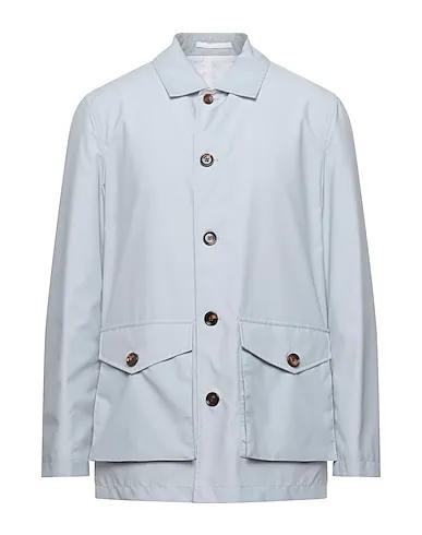 Light grey Cool wool Full-length jacket
