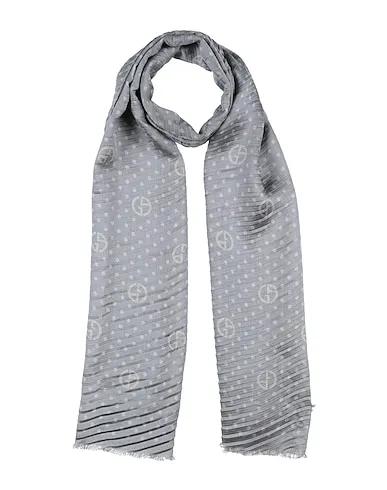 Light grey Cotton twill Scarves and foulards