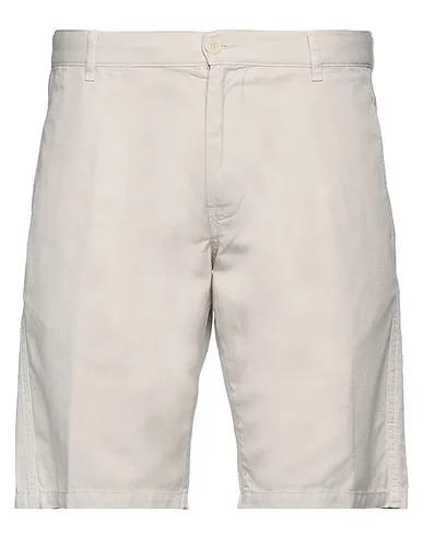 Light grey Cotton twill Shorts & Bermuda