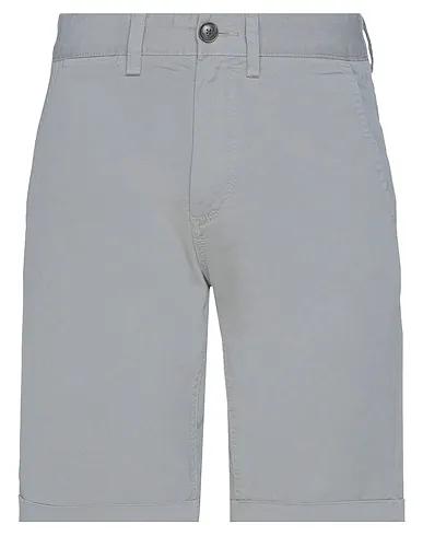 Light grey Cotton twill Shorts & Bermuda