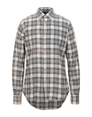 Light grey Flannel Checked shirt