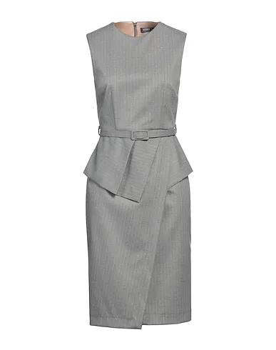 Light grey Flannel Midi dress