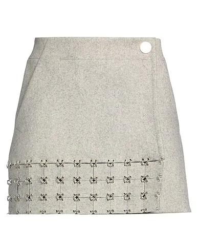 Light grey Flannel Mini skirt