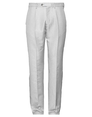 Light grey Jacquard Casual pants