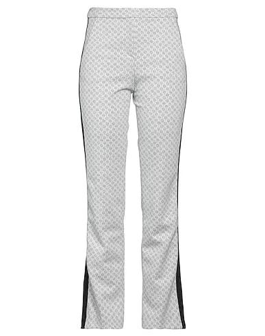 Light grey Jacquard Casual pants MONOGRAM PUNTO PANTS
