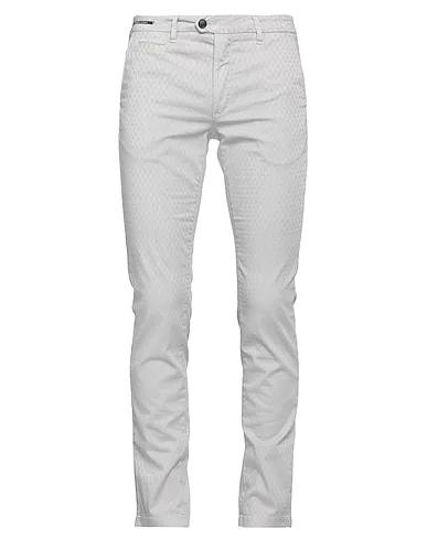 Light grey Jacquard Casual pants