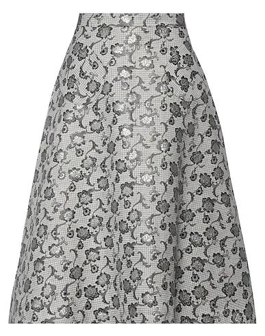 Light grey Jacquard Midi skirt