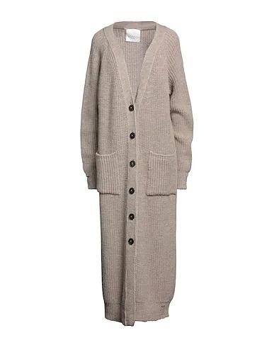 Light grey Knitted Full-length jacket