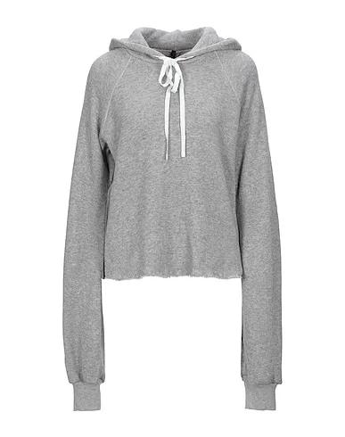 Light grey Knitted Hooded sweatshirt