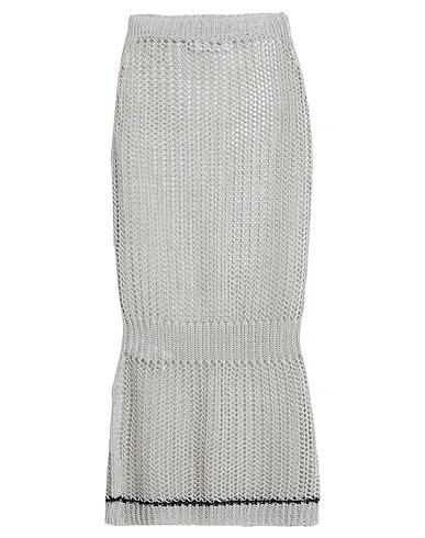 Light grey Knitted Midi skirt