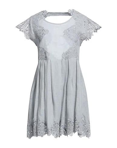 Light grey Lace Short dress