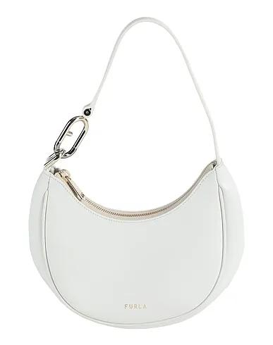 Light grey Leather Handbag FURLA PRIMAVERA S SHOULDER BAG 
