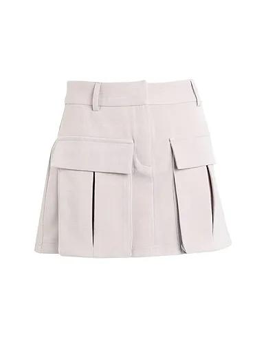 Light grey Mini skirt Topshop cargo pleated mini skirt in grey 