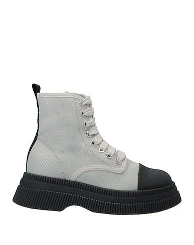 Light grey Plain weave Ankle boot