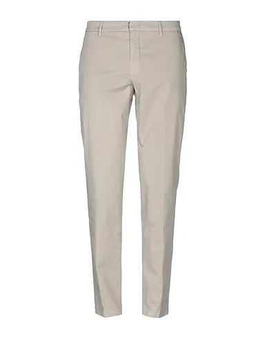 Light grey Plain weave Casual pants