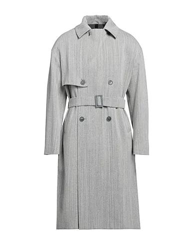 Light grey Plain weave Coat