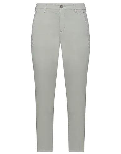 Light grey Plain weave Cropped pants & culottes