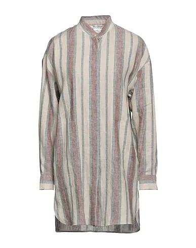 Light grey Plain weave Linen shirt