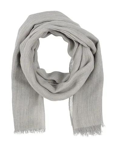 Light grey Plain weave Scarves and foulards