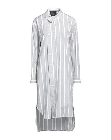 Light grey Plain weave Shirt dress