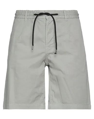 Light grey Plain weave Shorts & Bermuda