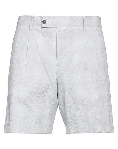 Light grey Plain weave Shorts & Bermuda