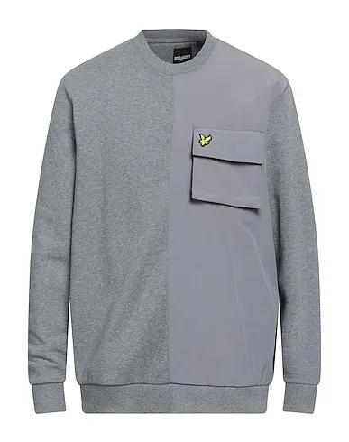 Light grey Plain weave Sweatshirt