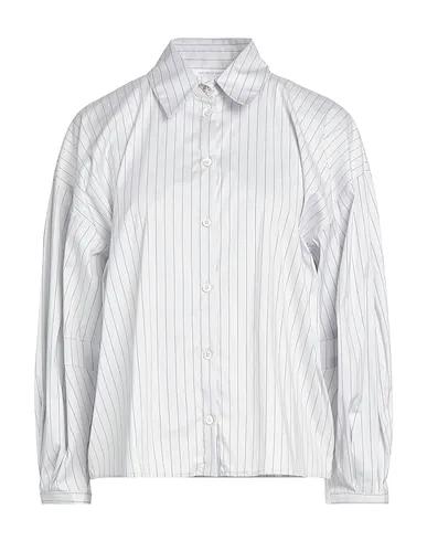 Light grey Poplin Striped shirt