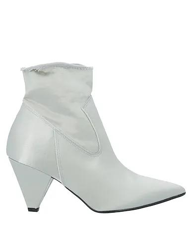 Light grey Satin Ankle boot