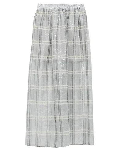 Light grey Satin Maxi Skirts