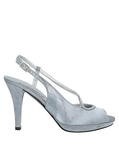 Light grey Satin Sandals
