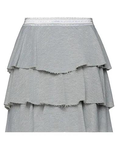 Light grey Sweatshirt Mini skirt