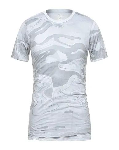 Light grey T-shirt AQUA PRINT CREW-NECK TSHIRT CONQUISTA
