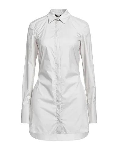 Light grey Techno fabric Solid color shirts & blouses