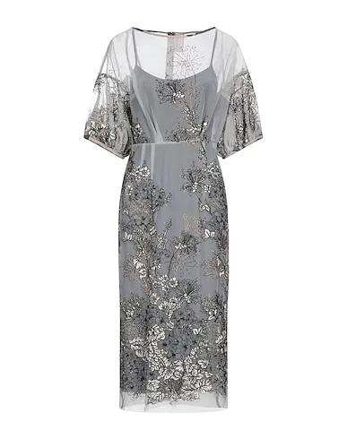 Light grey Tulle Midi dress