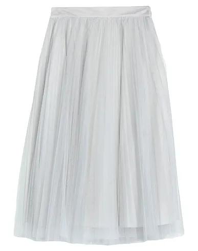 Light grey Tulle Midi skirt