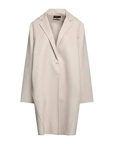 Light grey Velour Full-length jacket