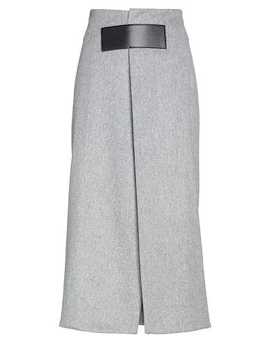 Light grey Velour Midi skirt