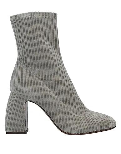 Light grey Velvet Ankle boot