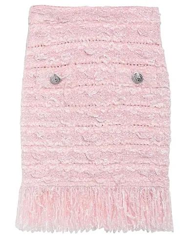 Light pink Bouclé Midi skirt