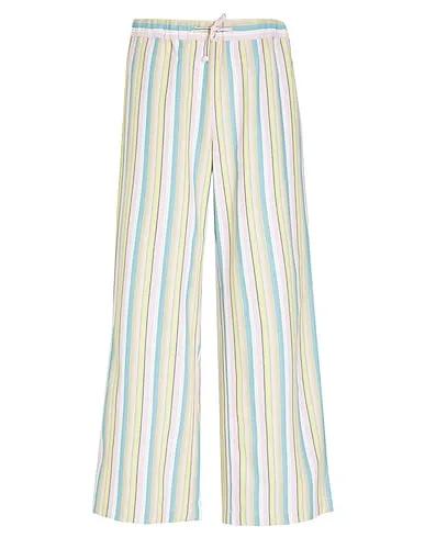 Light pink Casual pants COTTON WIDE LEG DRAWSTRING PANTS