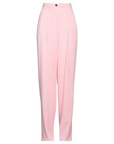Light pink Cotton twill Casual pants