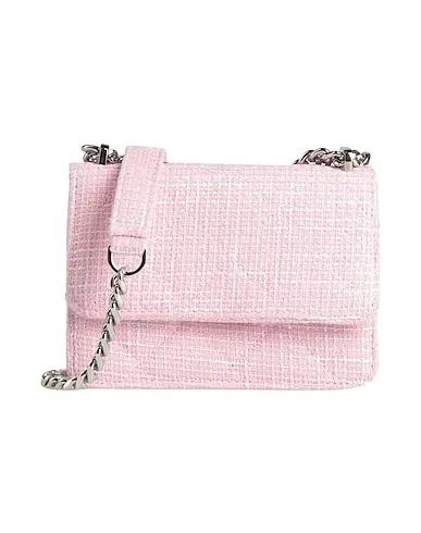 Light pink Cotton twill Cross-body bags