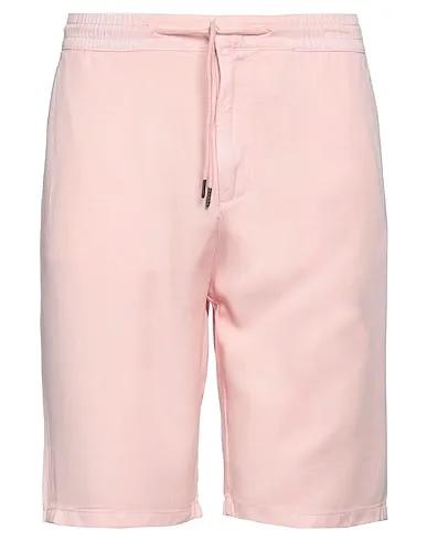 Light pink Cotton twill Shorts & Bermuda